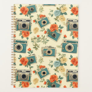 Vintage Floral & Motif de caméra