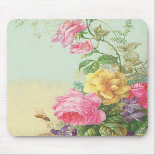 Vintage Floral Mousepad