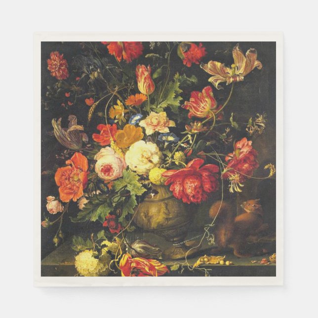 Vintage Floral Napkin (Front)