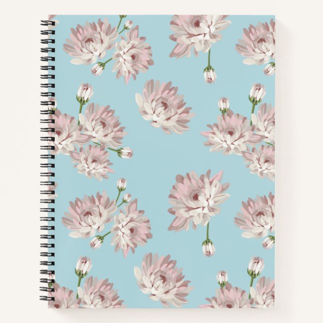 Vintage Floral  Notebook (Front)