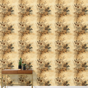 Vintage Floral Old Fashioned Wallpaper