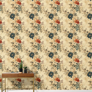 Vintage Floral Old Fashioned Wallpaper