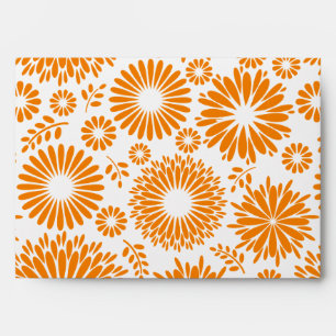 Vintage floral orange Envelope