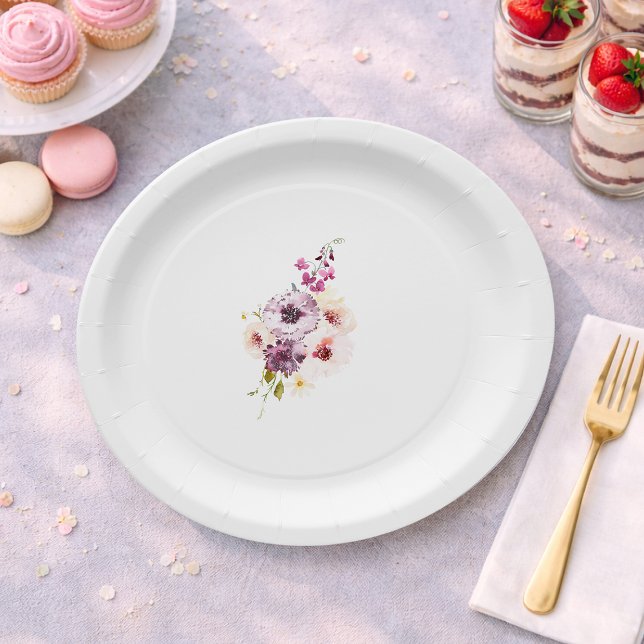 Vintage Floral Paper Plate (Creator Uploaded)