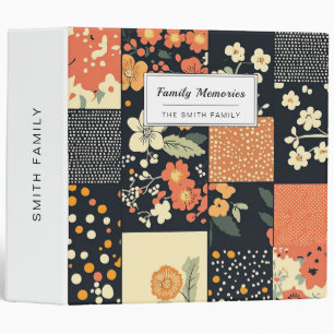 Vintage Floral Patchwork Pattern (1) Binder
