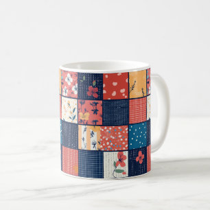 Vintage Floral Patchwork Pattern (2) Coffee Mug