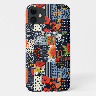 Vintage Floral Patchwork Pattern (3) iPhone 11 Case