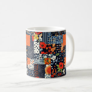 Vintage Floral Patchwork Pattern (3) Coffee Mug