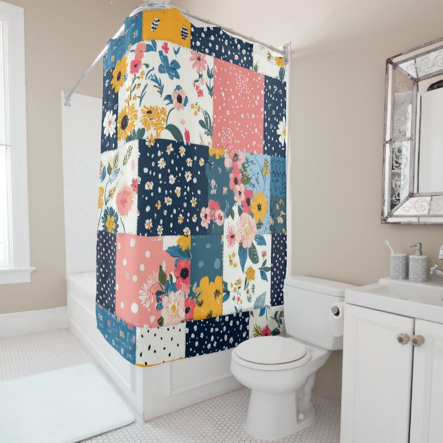 Vintage Floral Patchwork Pattern (4) (In Situ)
