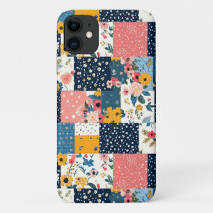 Vintage Floral Patchwork Pattern (4) iPhone 11 Case