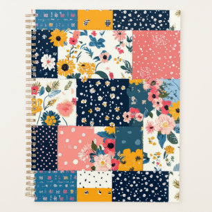 Vintage Floral Patchwork Pattern (4) Planner