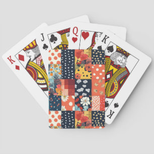 Vintage Floral Patchwork Pattern (5) Playing Cards
