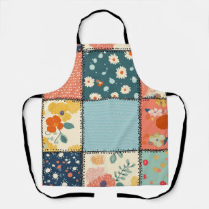 Vintage Floral Patchwork Pattern (6) Apron