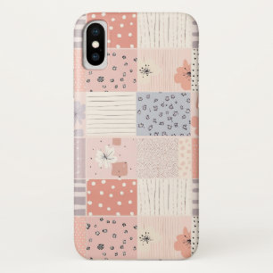 Vintage Floral Patchwork Pattern - Pastel (10) Case-Mate iPhone Case