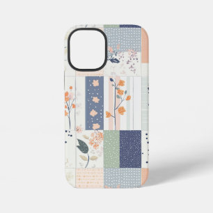 Vintage Floral Patchwork Pattern - Pastel (4) iPhone 12 Mini Case