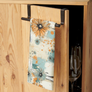 Vintage Floral Pattern (3) Kitchen Towel