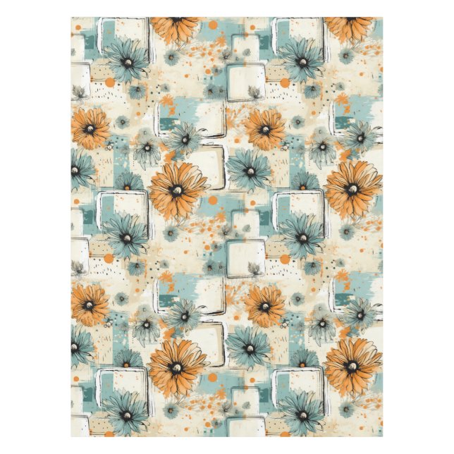 Vintage Floral Pattern (3) Tablecloth (Front)