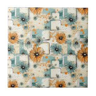 Vintage Floral Pattern (3) Tile
