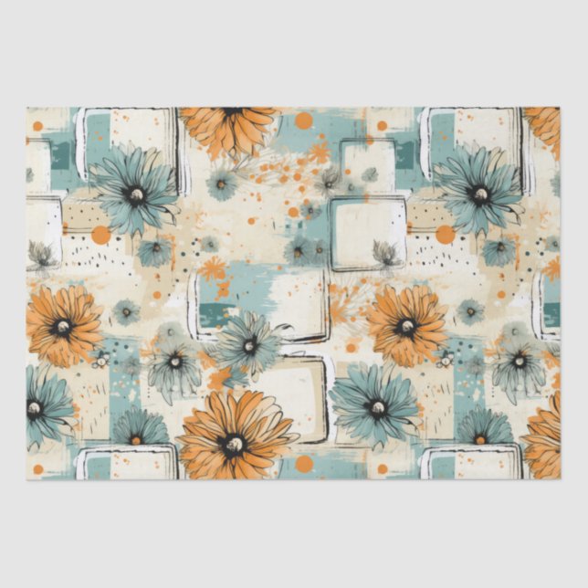 Vintage Floral Pattern (3) Tissue Paper (Front)