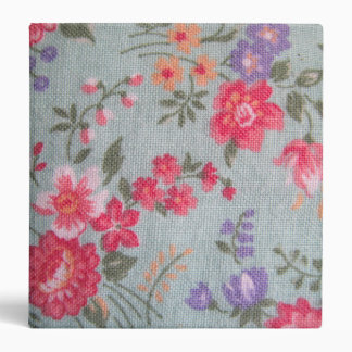 Vintage Floral Pattern Binder