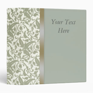Vintage Floral Pattern Binder