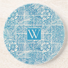 Vintage Floral Pattern Blue and White
