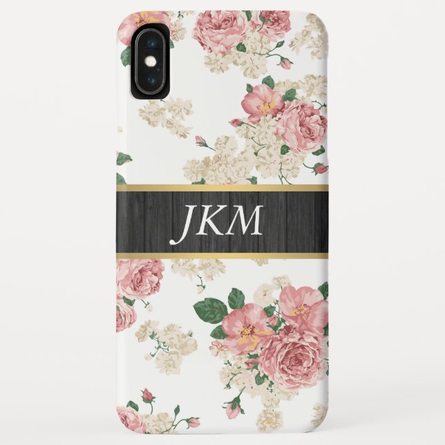 Vintage Floral Pattern Case-Mate iPhone Case (Back)