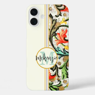 Vintage Floral Pattern  iPhone 16 Plus Case