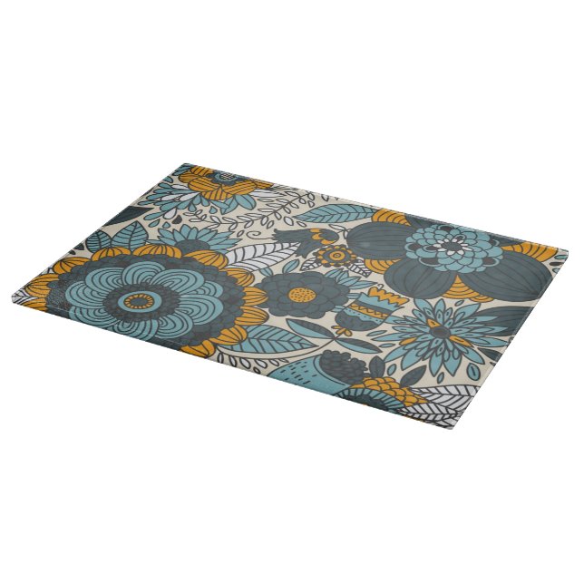 Vintage floral pattern cutting board (Corner)