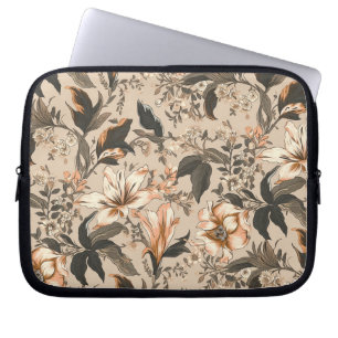 Vintage Floral Pattern Electronics Bag