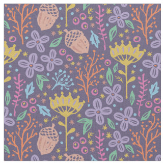 Vintage floral pattern in boho style. fabric