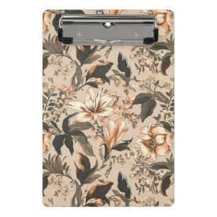 Vintage Floral Pattern Mini Clipboard