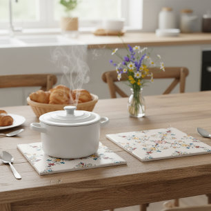 Vintage Floral Pattern Tile - Timeless Elegance f