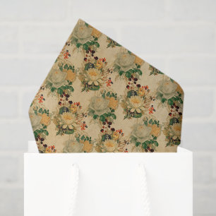 Vintage Floral Pattern Tissue Paper