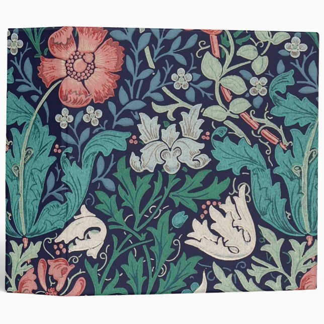 Vintage Floral Pattern, William Morris Binder (Front/Spine)