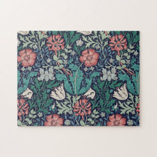 Vintage Floral Pattern, William Morris Jigsaw Puzzle