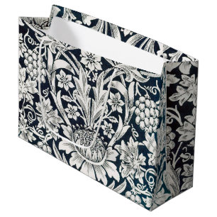 Vintage Floral Pattern, William Morris Large Gift  Bag