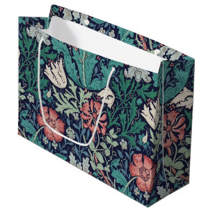 Vintage Floral Pattern, William Morris Large Gift  Bag