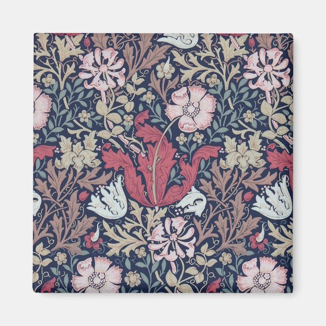 Vintage Floral Pattern, William Morris Magnet (Front)