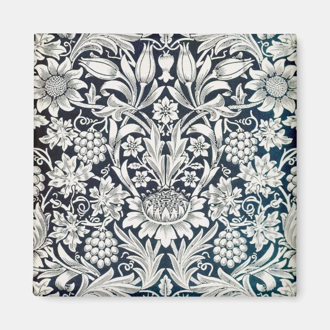 Vintage Floral Pattern, William Morris Magnet (Front)