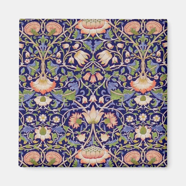 Vintage Floral Pattern, William Morris Magnet (Front)