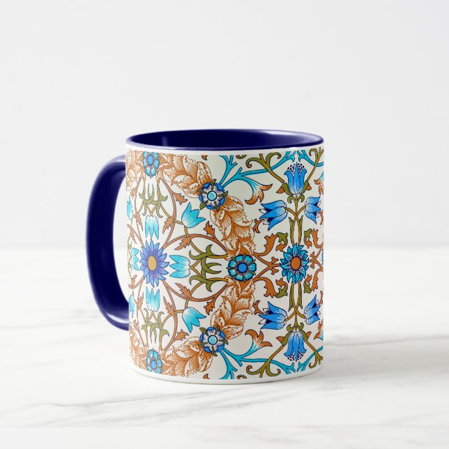 Vintage Floral Pattern, William Morris Mug (Front Left)