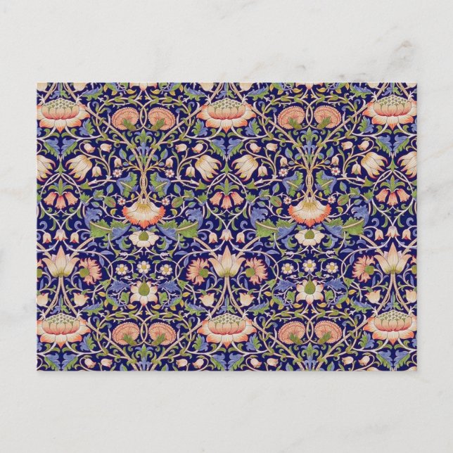 Vintage Floral Pattern, William Morris Postcard (Front)