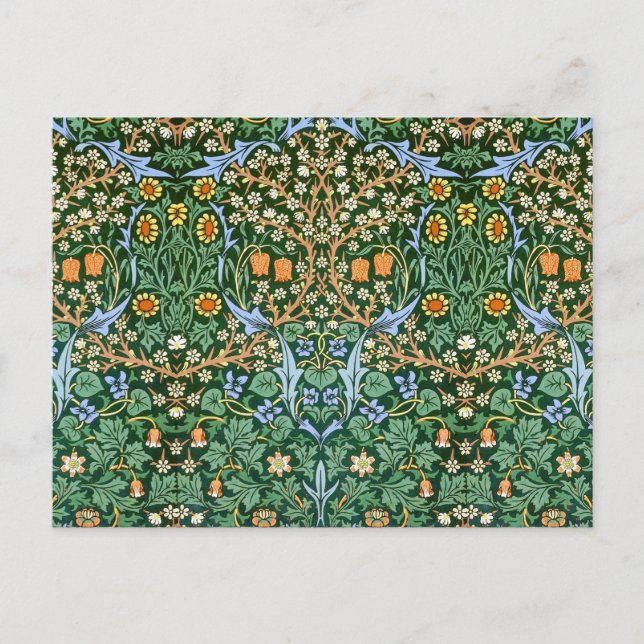 Vintage Floral Pattern William Morris Postcard (Front)