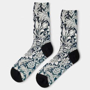 Vintage Floral Pattern, William Morris Socks