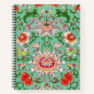 Vintage Floral Pattern, William Morris Style, Notebook