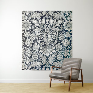 Vintage Floral Pattern, William Morris Tapestry