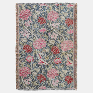 Vintage Floral Pattern, William Morris Throw Blanket