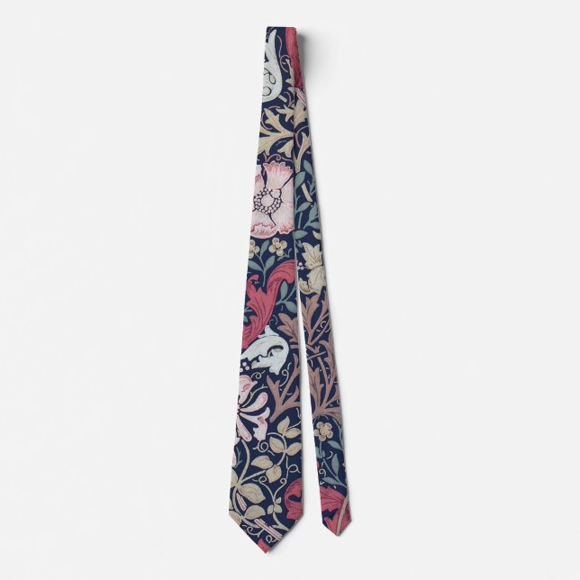 Vintage Floral Pattern, William Morris Tie (Front)