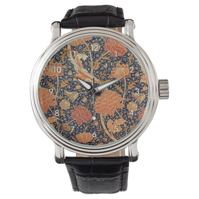 Vintage Floral Pattern, William Morris Watch (Front)